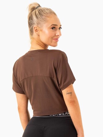Топ Level Up Cropped T-Shirt - Chocolate