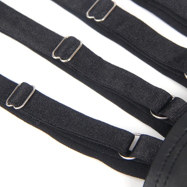 Стринги мужские черные STAR Night с регулирующими резинками по бокам, M