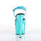 Босоножки Pleaser Adore-709HGCH. Каблук 7 дюймов, ремешок на щиколотке шириной 2 3/4 дюйма. Цвет: бирюзовый.