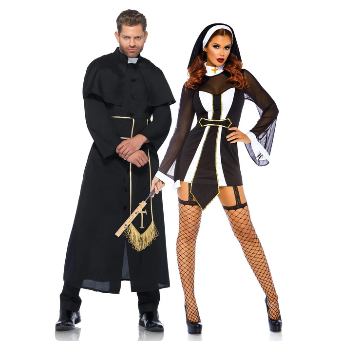 Костюм черниці Leg Avenue Twisted Sister 2 предмети, чорний, S/M