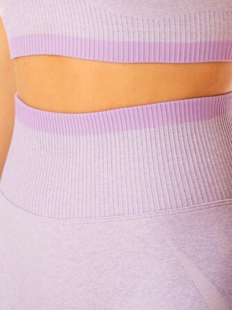 Леггинсы Excel Seamless High Waisted Leggings - Lavender Marl