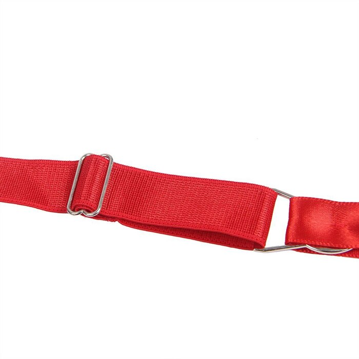 Красный кружевной пояс для чулок Star Night с трусиками в комплекте