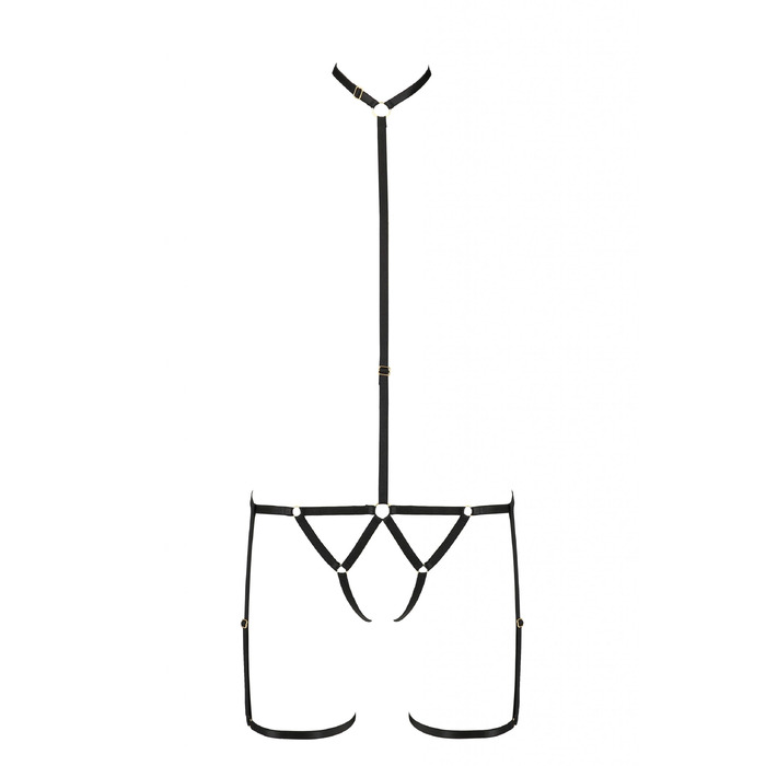 Портупея-стрепы на все тело, S/M BRENDA black - Passion