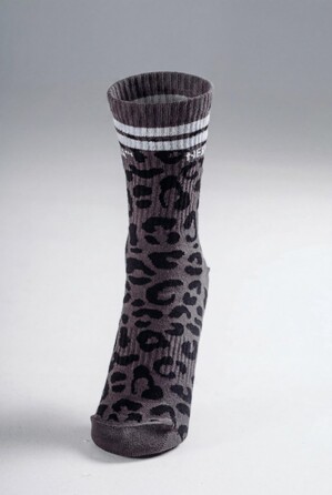 Шкарпетки Nebbia Leopard Crew Socks PRIMAL Black Leopard 106