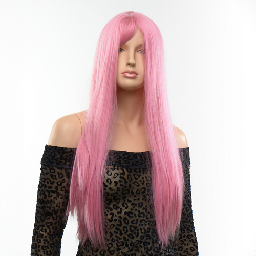 Перука пряма Fetish Hair рожева, 60 см