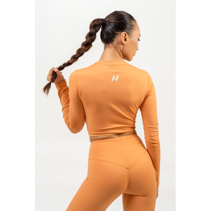 Топ Cropped Long Sleeve Top ELEVATED Orange 468