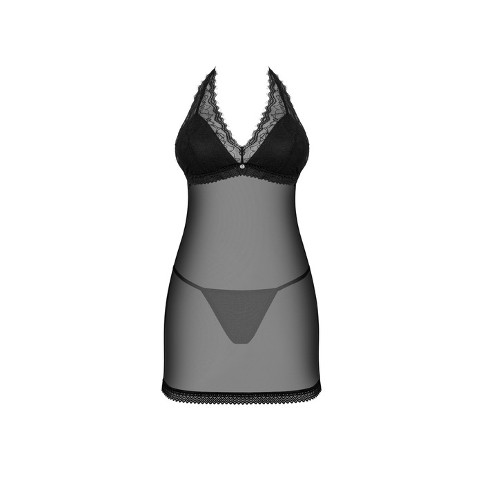 Комплект белья пеньюар и стринги Medilla chemise & thong XS/S