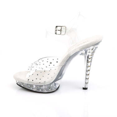 Босоножки Lip-108RS, каблук 5 дюймов, ремешок на щиколотке шириной 3/4 дюйма, прозрачные