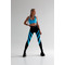 Легінси FZ Black V-Belt Leggings with Blue Shiny Inserts