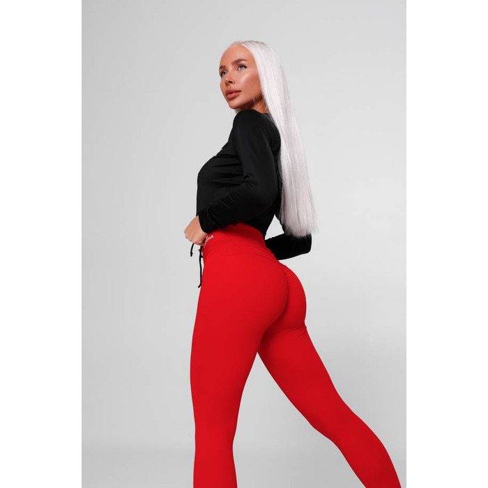 ЛЕГИНСЫ RED LEGGINGS WITH DETAIL ON THE BACK