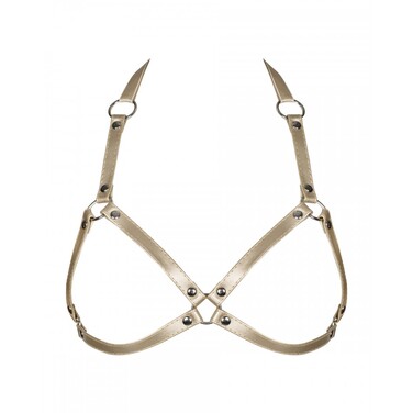 Бюстгальтер-портупея Obsessive A765 S/M/L Золотой