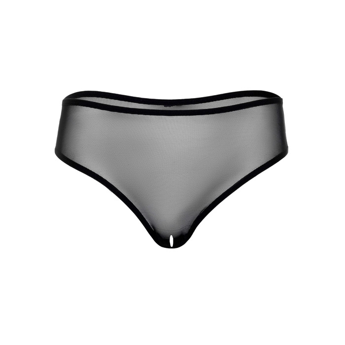 Трусики прозорі з відкритим доступом Daring Intimates Alexa, чорний, S/M