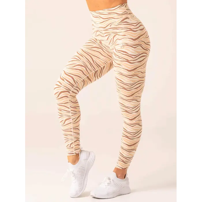 Леггинсы Ryderwear Unstoppable High Waisted Scrunch Leggings - Vanilla Zebra