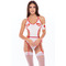 Костюм медсестри із трьох предметів Rene Rofe, білий, One Size