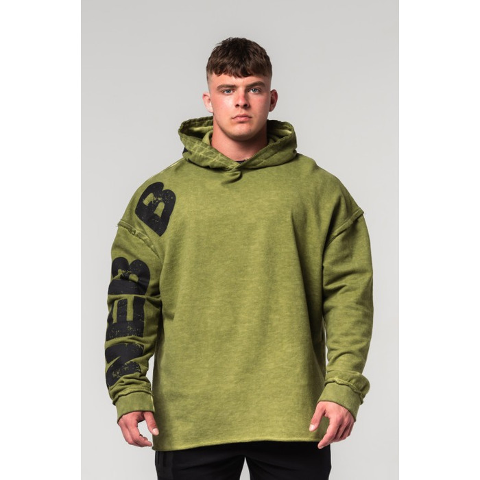 Худі Nebbia Washed-off Oversized Pullover Hoodie NO BS Green 371