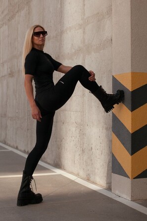 Легінси Python SnakeSkin High-Waist Leggings 407 Black