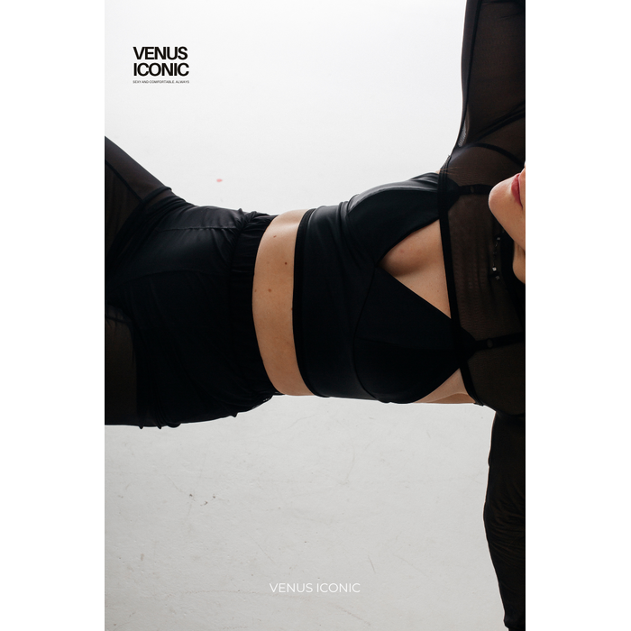 Топ для танців Venus Iconic Luna без застібок, біфлекс, регульовані бретелі