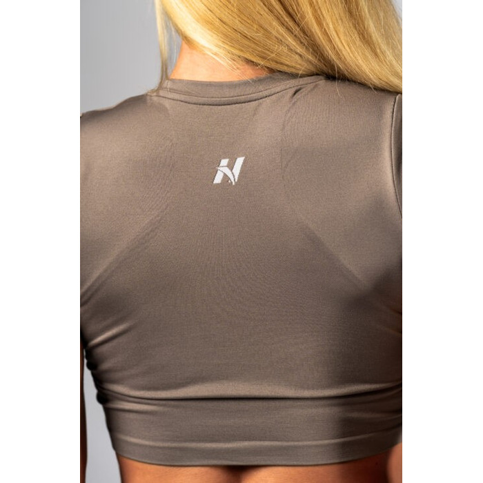 Топ Nebbia Seamless Short-Sleeve Top POWER Light Brown ASH 891