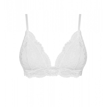 Бюстгальтер кружевной Obsessive 810 белый, размер L/XL