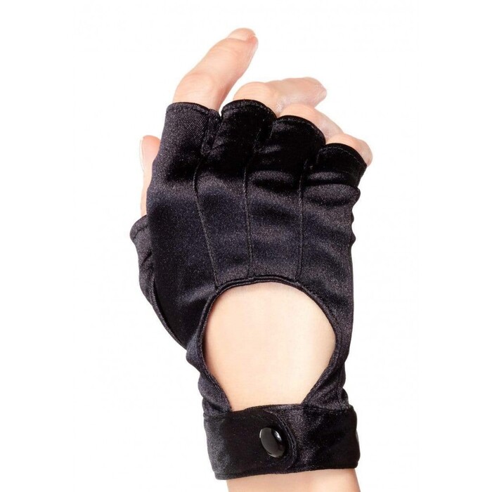 Рукавички без пальців чорні Leg Avenue Fingerless Motercycle Gloves O/S