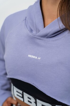 Худі Nebbia Designer Cropped Hoodie Gym Time Light Purple 259