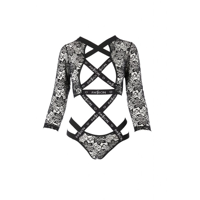 Боди с длинными рукавами и открытой грудью LETICIA BODY black S/M - Passion