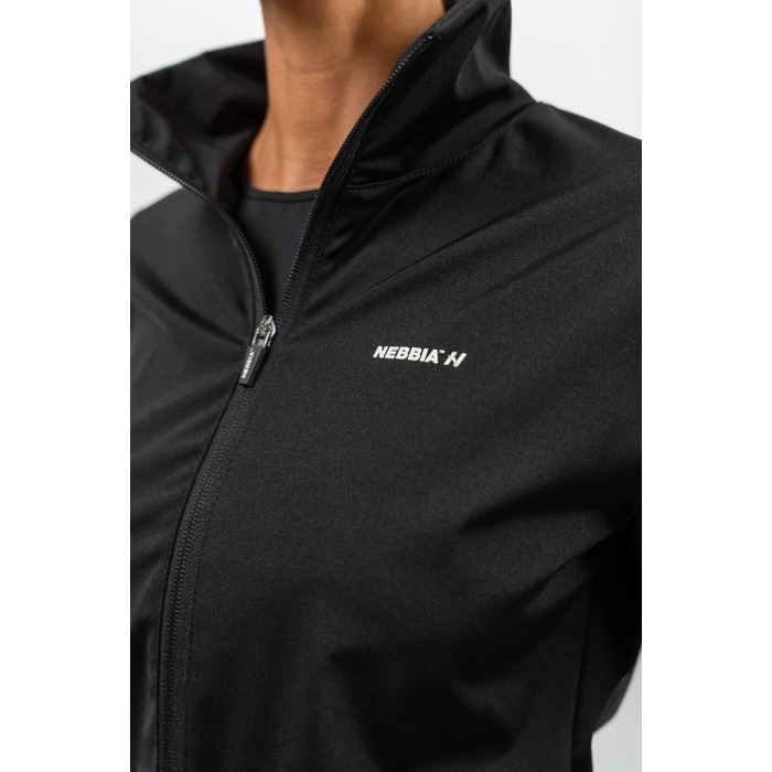 Кофта Nebbia Shiny Zip Up Workout Jacket SLEEK Black 481