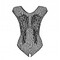 Боді ObsessiveB112 teddy black S/M/L