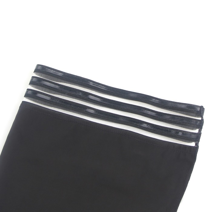 Панчохи еластичні Star Night з імітацією шкіри, чорні, XS-M