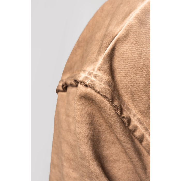 Кофта Nebbia Washed-off Zip Up Hoodie GYM BRO Light Brown 362