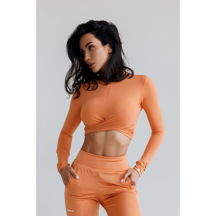 Топ Cropped Long Sleeve Top ELEVATED Orange 468