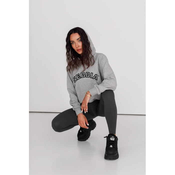Худі Nebbia Iconic HERO Sweatshirt with a hoodie Light Grey 581