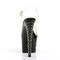 Босоніжки Pleaser Stardust-708 на підборах 7 дюймів, 2 3/4 дюйма з шипами R/S та ремінцем на щиколотці, прозорі/чорні