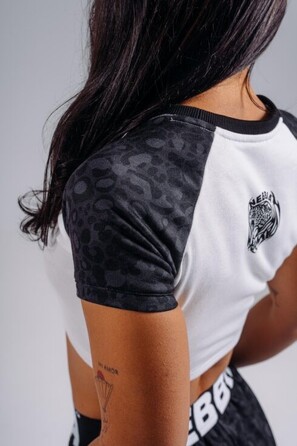 Топ Nebbia Crop Top Leopard '97 PRIMAL Black Leopard 861