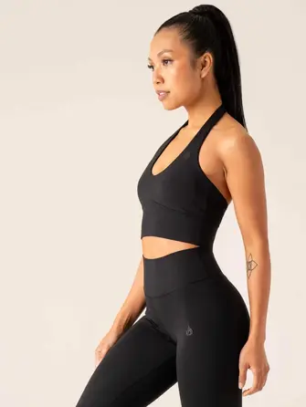 Топ Ryderwear NKD Arch Halter Sports Bra - Black