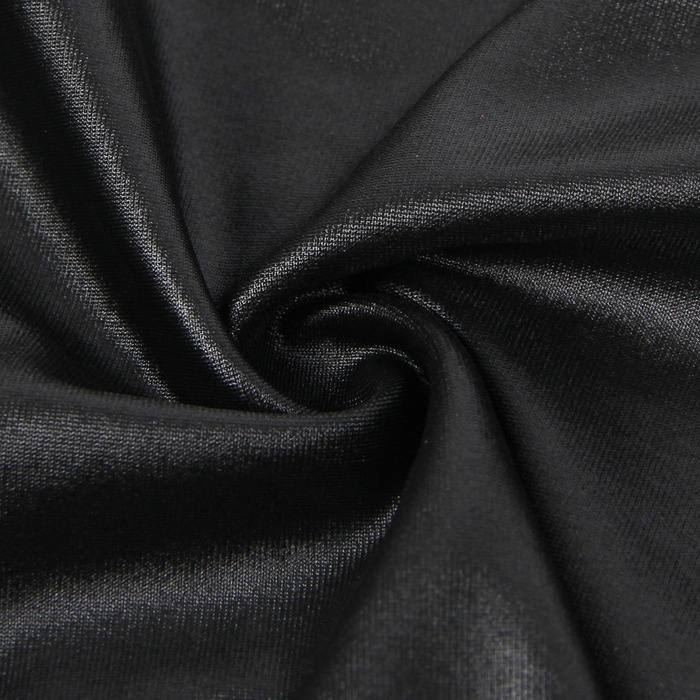 Платье из искусственной кожи и ремешками на руки и шею Star Night с трусиками, черный, XL