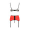 КОМПЛЕКТ НИЖНЕГО БЕЛЬЯ FEMMINA SET red S/M - Passion