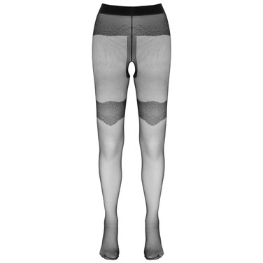 Колготки с имитацией чулок со стрелками Cottelli Collection Strumpfhose черные, размер 5