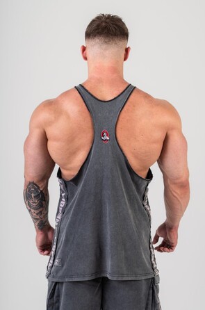 Майка Nebbia Washed Muscle Back Stringer GOLDEN AGE Black 791