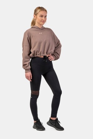 ХУДІ LOOSE FIT CROP HOODIE ICONIC BROWN 421