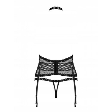 Корсет еротичний Obsessive Strapelie corset & thong S/M