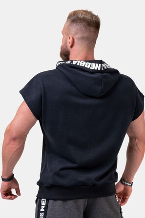 Безрукавка Nebbia NO LIMITS Rag Top with a Hoodie Black 175