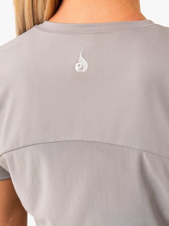 Топ Level Up Cropped T-Shirt - Steel Grey