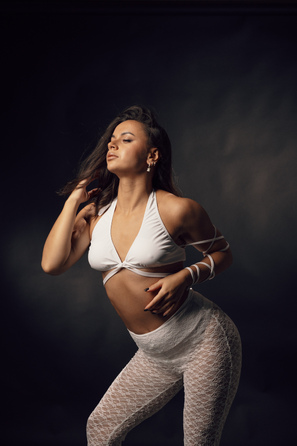 SILHOUETTE PANTS White Lace mesh_ біла сітка з мереживом