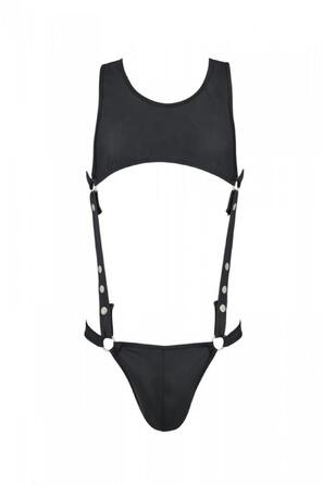 Боди мужское Passion ADAM 056 Black L/XL