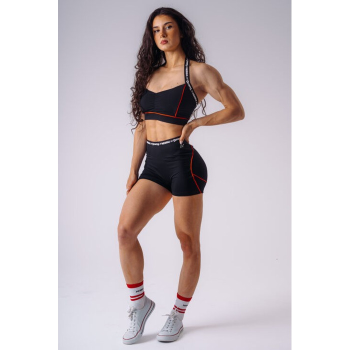 Спортивный топ NEBBIA x Olympia с открытой спиной, черный, 936