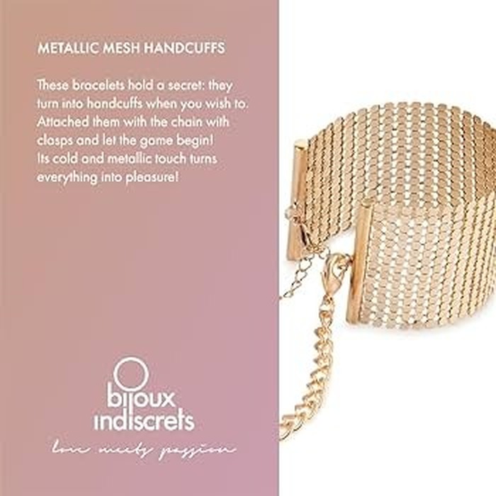 Браслеты-наручники Bijoux Indiscrets золотые, OS