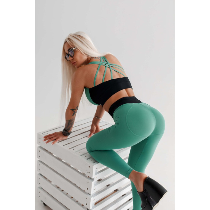 Легінси High Waisted Designer Leggings SIGNATURE Green 463