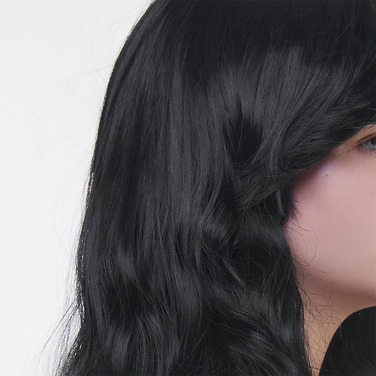 Перука довга хвиляста з чубчиком Fetish Hair чорний, 60 см