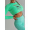 ТОП GREEN TOP WITH LONG SLEEVE ADN DETAIL ON CHEST
